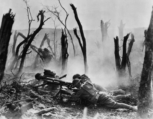 Американские солдаты в Аргонском лесу (Википедия)