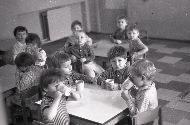 Будучыя вучні школы нумар 2 у суседнім з ёй садку, 1984 год